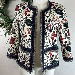 LOFT Primavera Floral Blazer Size 12
